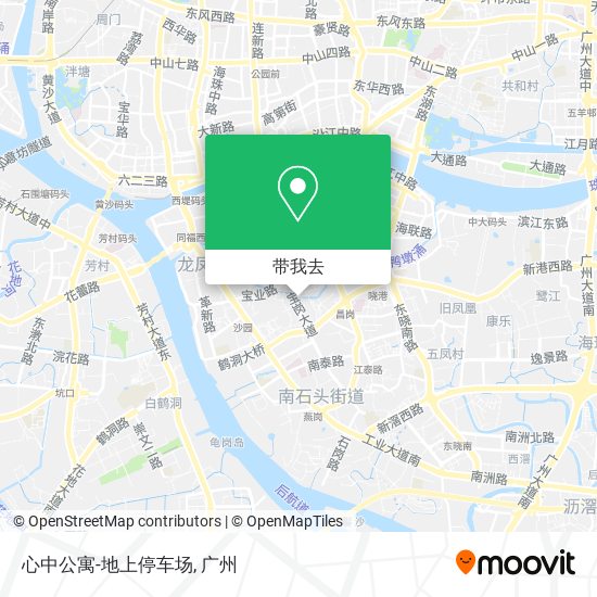 心中公寓-地上停车场地图