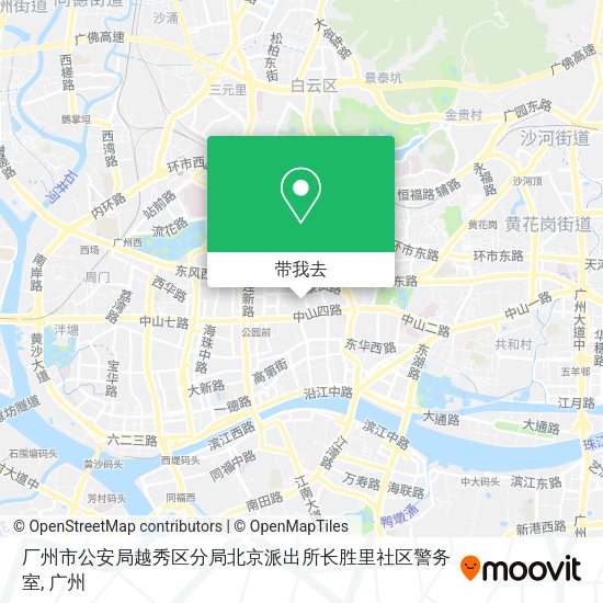 厂州市公安局越秀区分局北京派出所长胜里社区警务室地图