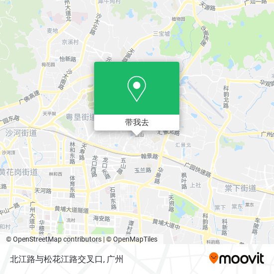 北江路与松花江路交叉口地图