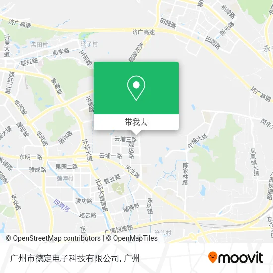 广州市德定电子科技有限公司地图