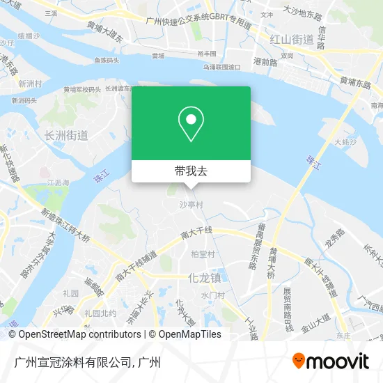 广州宣冠涂料有限公司地图