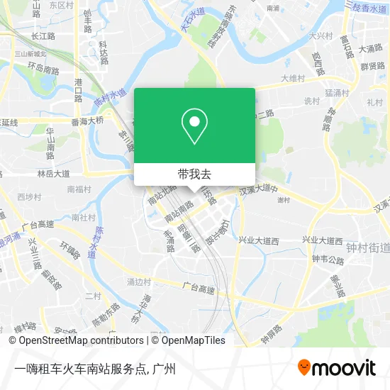 一嗨租车火车南站服务点地图