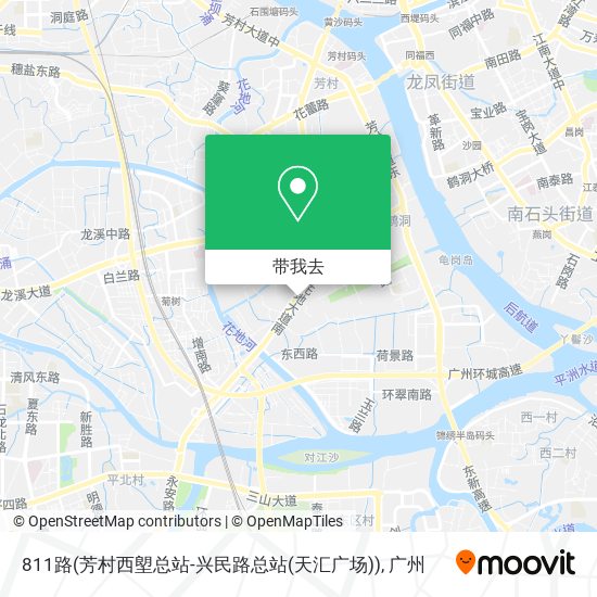 811路(芳村西塱总站-兴民路总站(天汇广场))地图