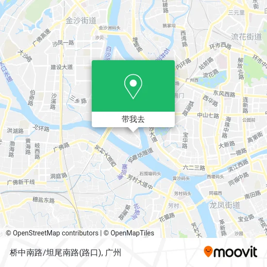 桥中南路/坦尾南路(路口)地图