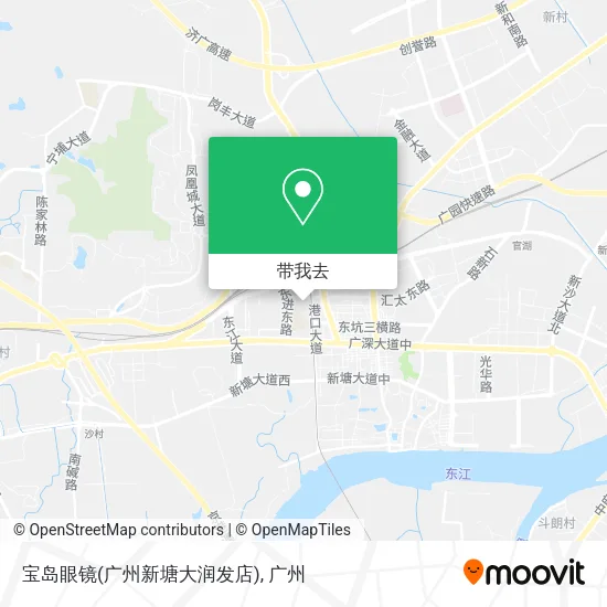 宝岛眼镜(广州新塘大润发店)地图