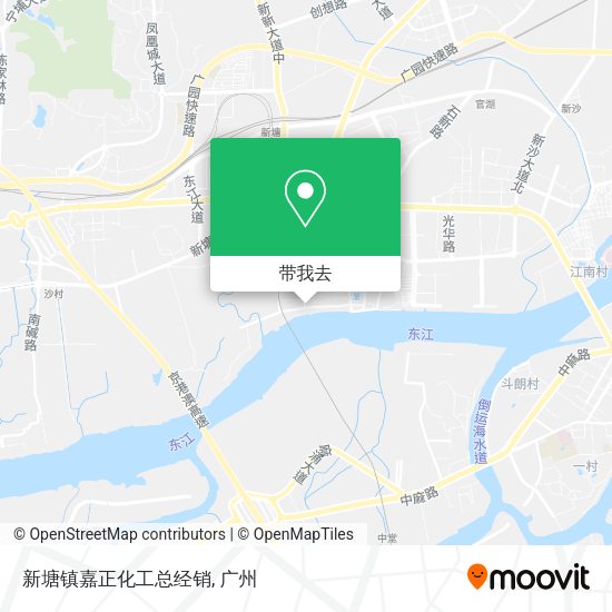 新塘镇嘉正化工总经销地图