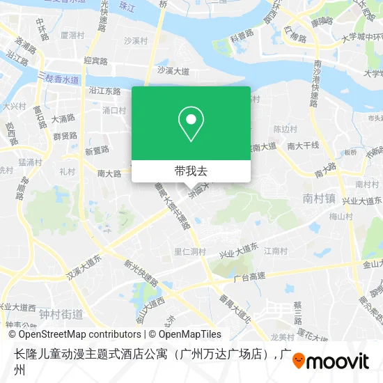 长隆儿童动漫主题式酒店公寓（广州万达广场店）地图