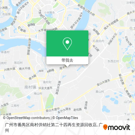 广州市番禺区南村供销社第二十四再生资源回收店地图
