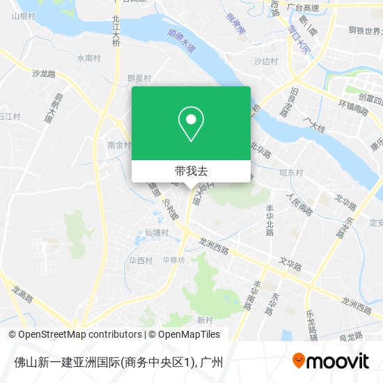 佛山新一建亚洲国际(商务中央区1)地图