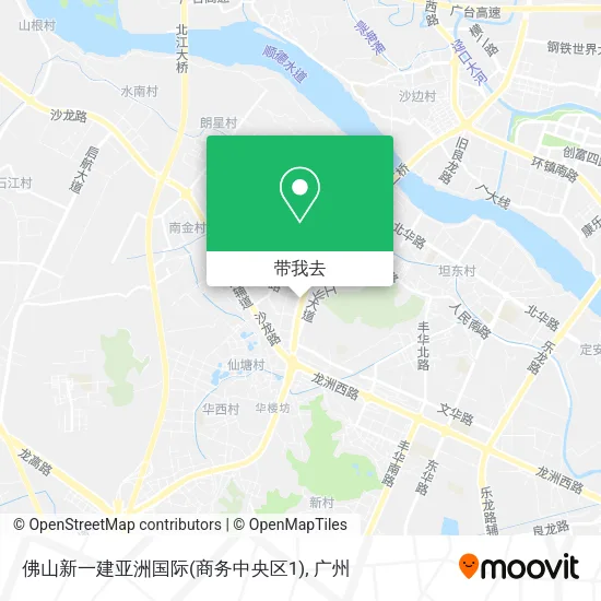 佛山新一建亚洲国际(商务中央区1)地图