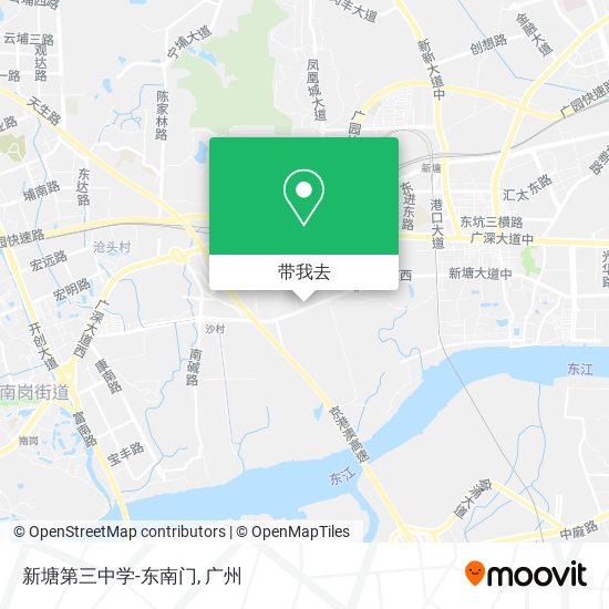 新塘第三中学-东南门地图