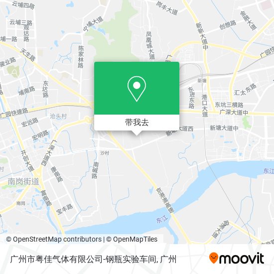 广州市粤佳气体有限公司-钢瓶实验车间地图