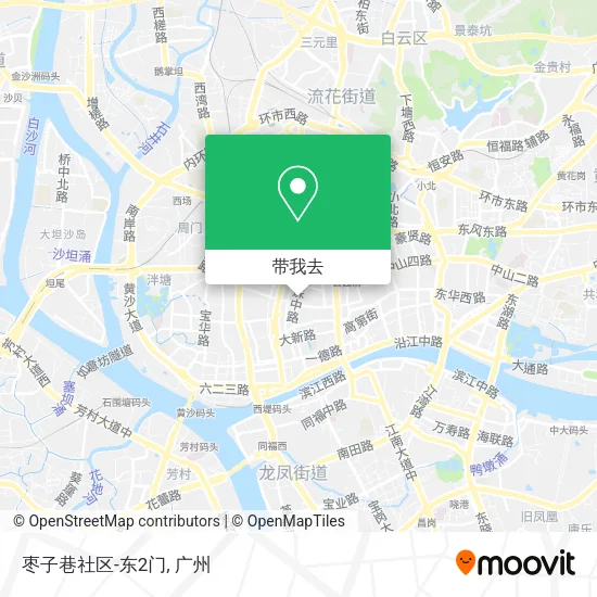 枣子巷社区-东2门地图