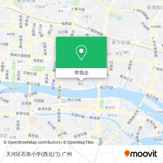 天河区石东小学(西北门)地图