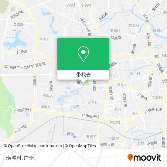 璜溪村地图