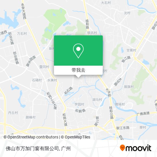 佛山市万加门窗有限公司地图
