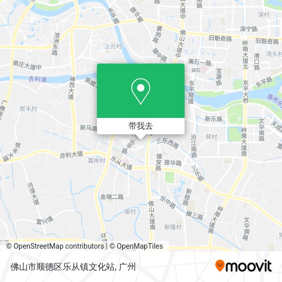 佛山市顺德区乐从镇文化站地图