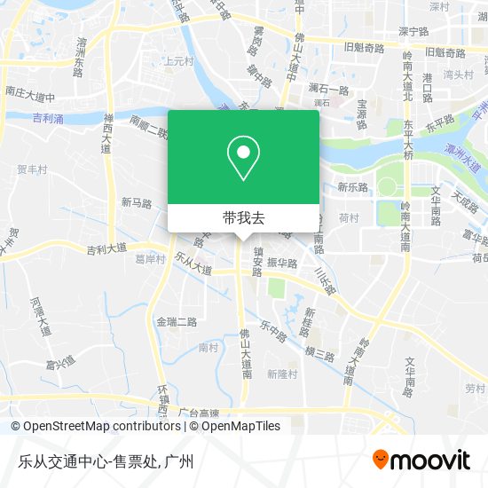 乐从交通中心-售票处地图