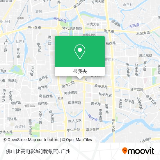 佛山比高电影城(南海店)地图