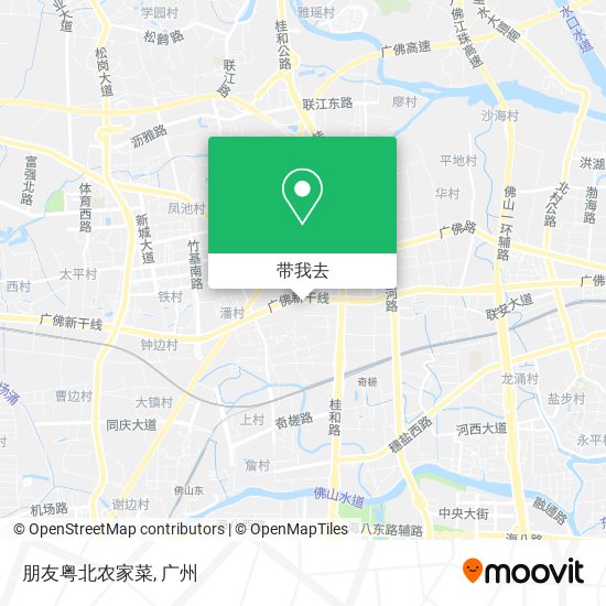 朋友粤北农家菜地图