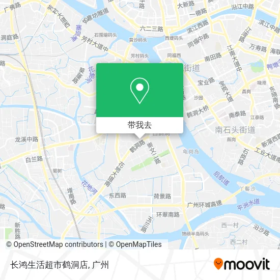 长鸿生活超市鹤洞店地图