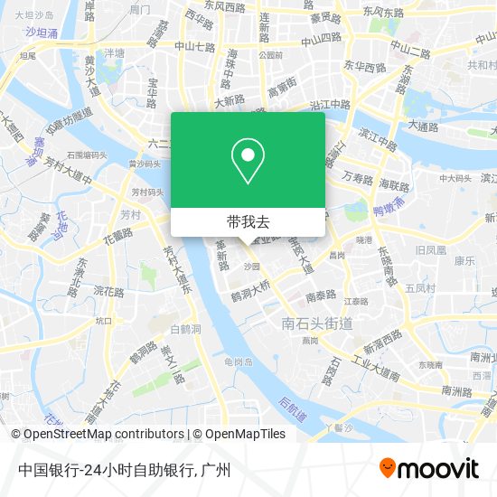 中国银行-24小时自助银行地图