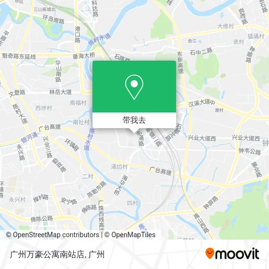 广州万豪公寓南站店地图