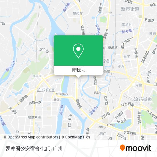 罗冲围公安宿舍-北门地图