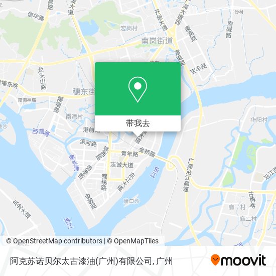 阿克苏诺贝尔太古漆油(广州)有限公司地图