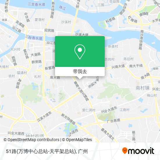 51路(万博中心总站-天平架总站)地图