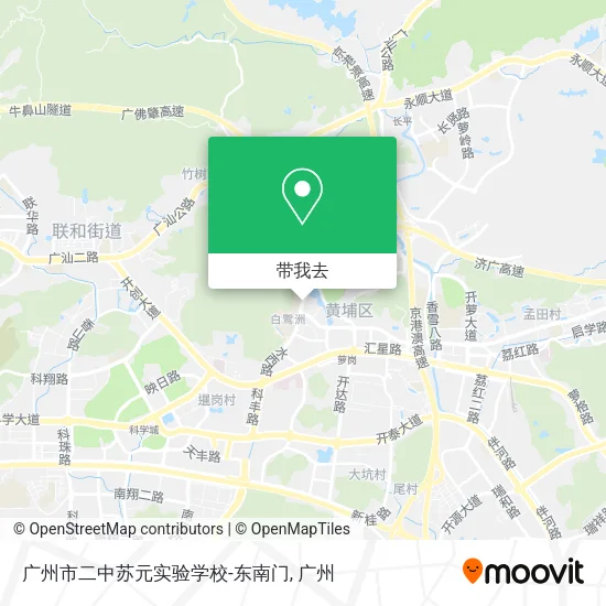 广州市二中苏元实验学校-东南门地图