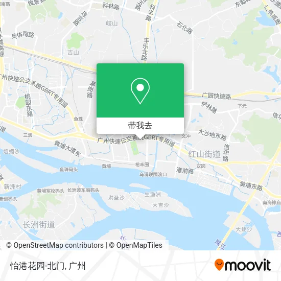 怡港花园-北门地图