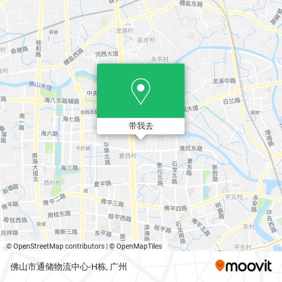 佛山市通储物流中心-H栋地图