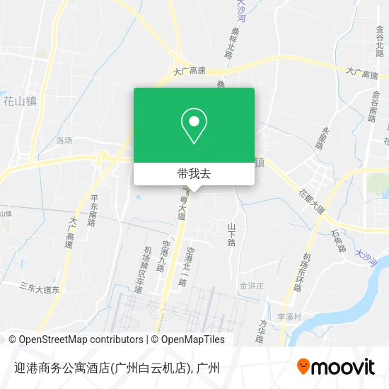 迎港商务公寓酒店(广州白云机店)地图