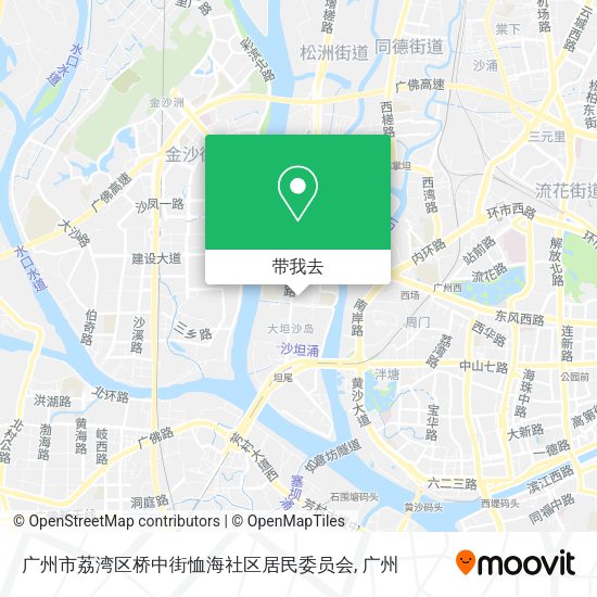 广州市荔湾区桥中街恤海社区居民委员会地图