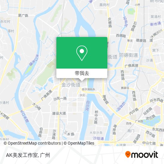 AK美发工作室地图