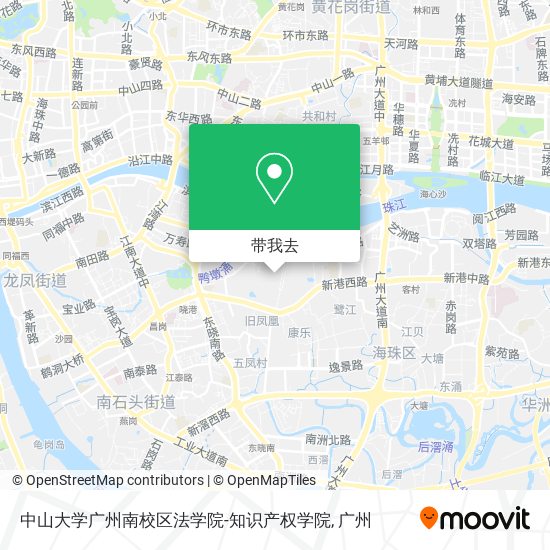 中山大学广州南校区法学院-知识产权学院地图