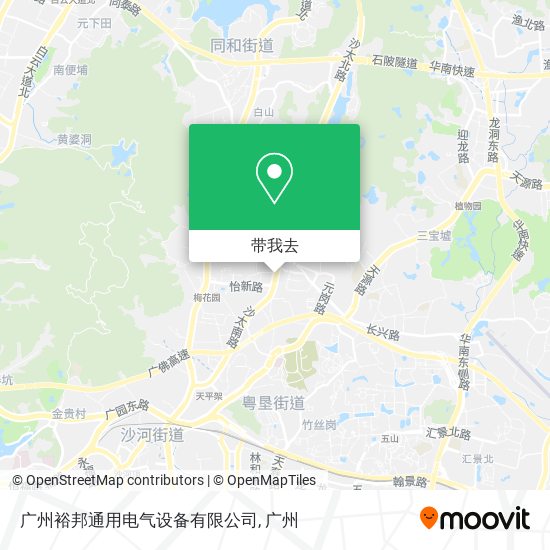 广州裕邦通用电气设备有限公司地图