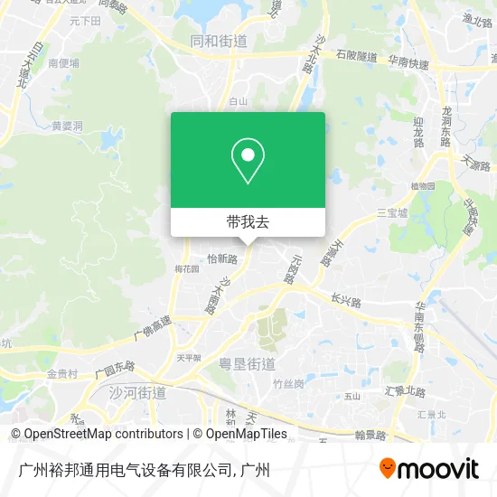 广州裕邦通用电气设备有限公司地图