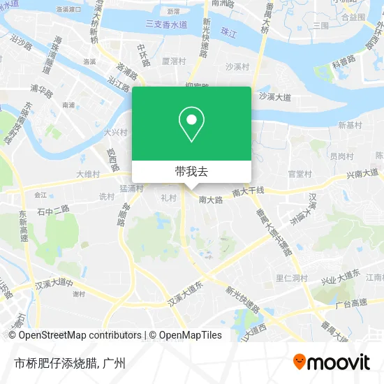 市桥肥仔添烧腊地图