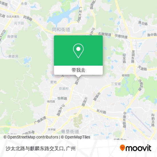 沙太北路与麒麟东路交叉口地图