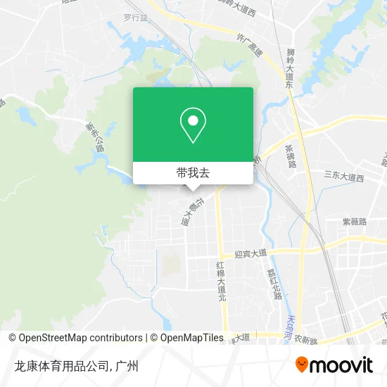 龙康体育用品公司地图