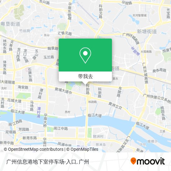 广州信息港地下室停车场-入口地图