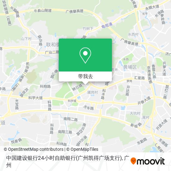 中国建设银行24小时自助银行(广州凯得广场支行)地图