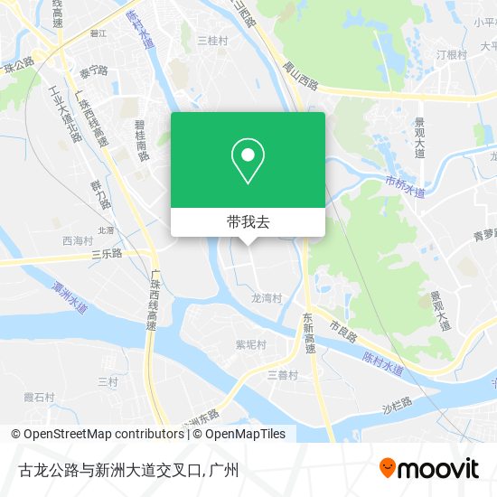 古龙公路与新洲大道交叉口地图