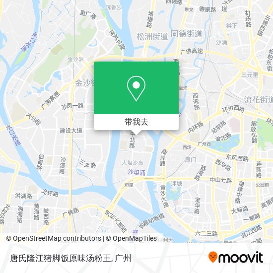 唐氏隆江猪脚饭原味汤粉王地图