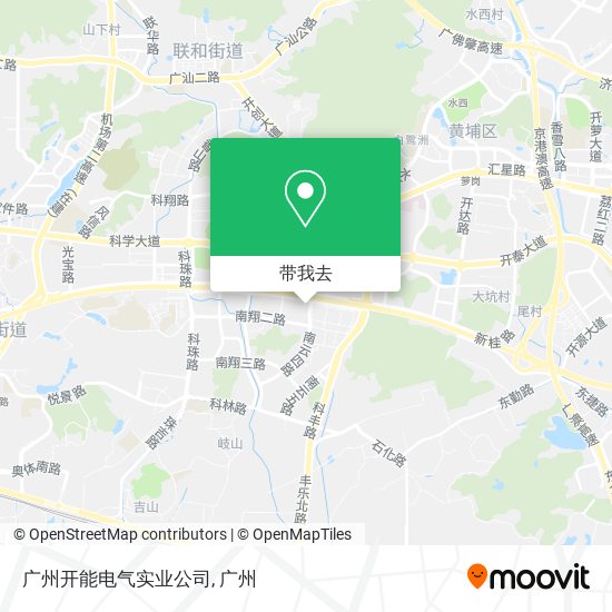 广州开能电气实业公司地图
