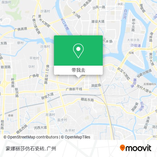 蒙娜丽莎仿石瓷砖地图