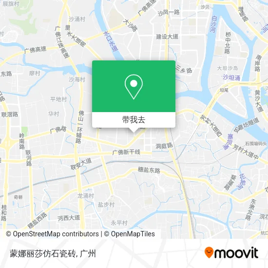 蒙娜丽莎仿石瓷砖地图