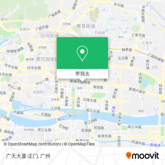 广天大厦-正门地图
